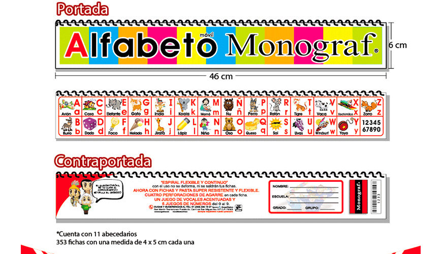 Didacti Alfabeto móvil tradicional 6X37CM