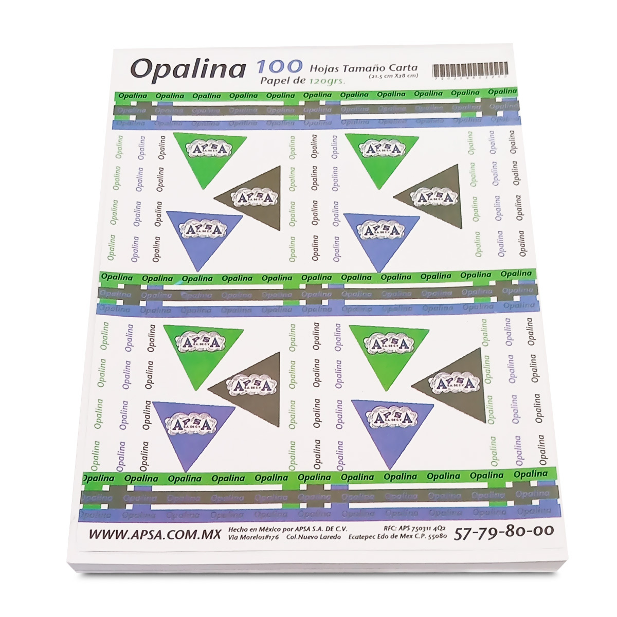 Didacti Papel opalina blanca tamaño carta 100hjas 120grs 