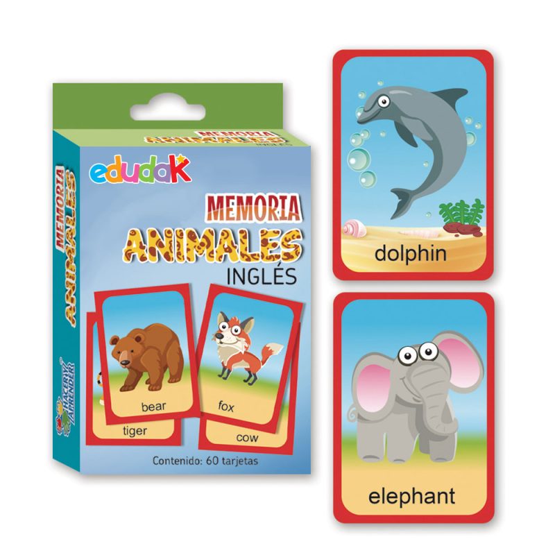 Didacti Memoria animales en ingles  60 pzas 