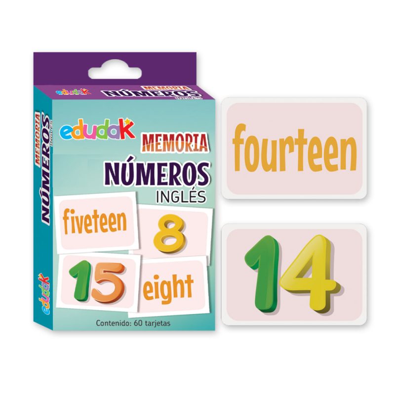 Didacti Memoria números en ingles con 60 pzas 