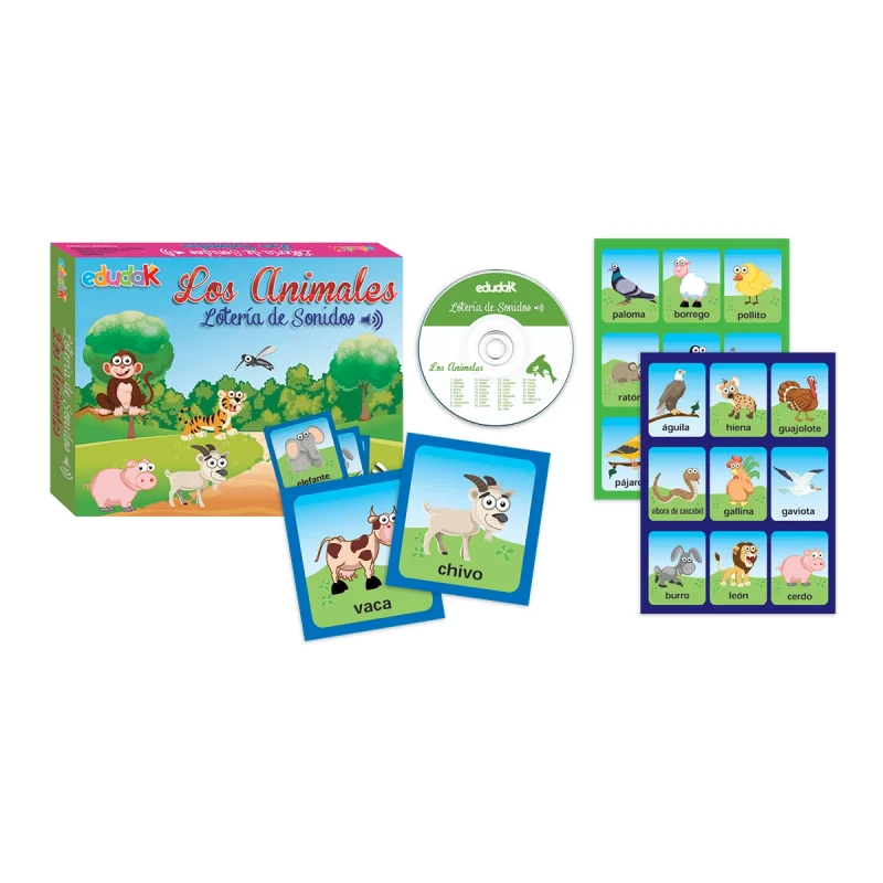 Didacti Lotería de sonidos los animales 