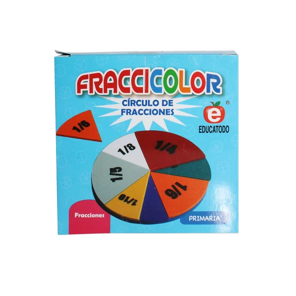 Didacti Fraccicolor círculo de fracciones 39 pzas