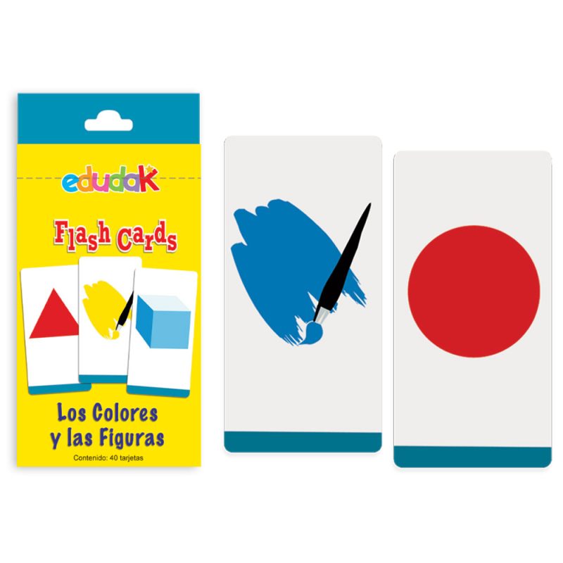 Didacti Flash cards colores formas geométricas 40 cartas