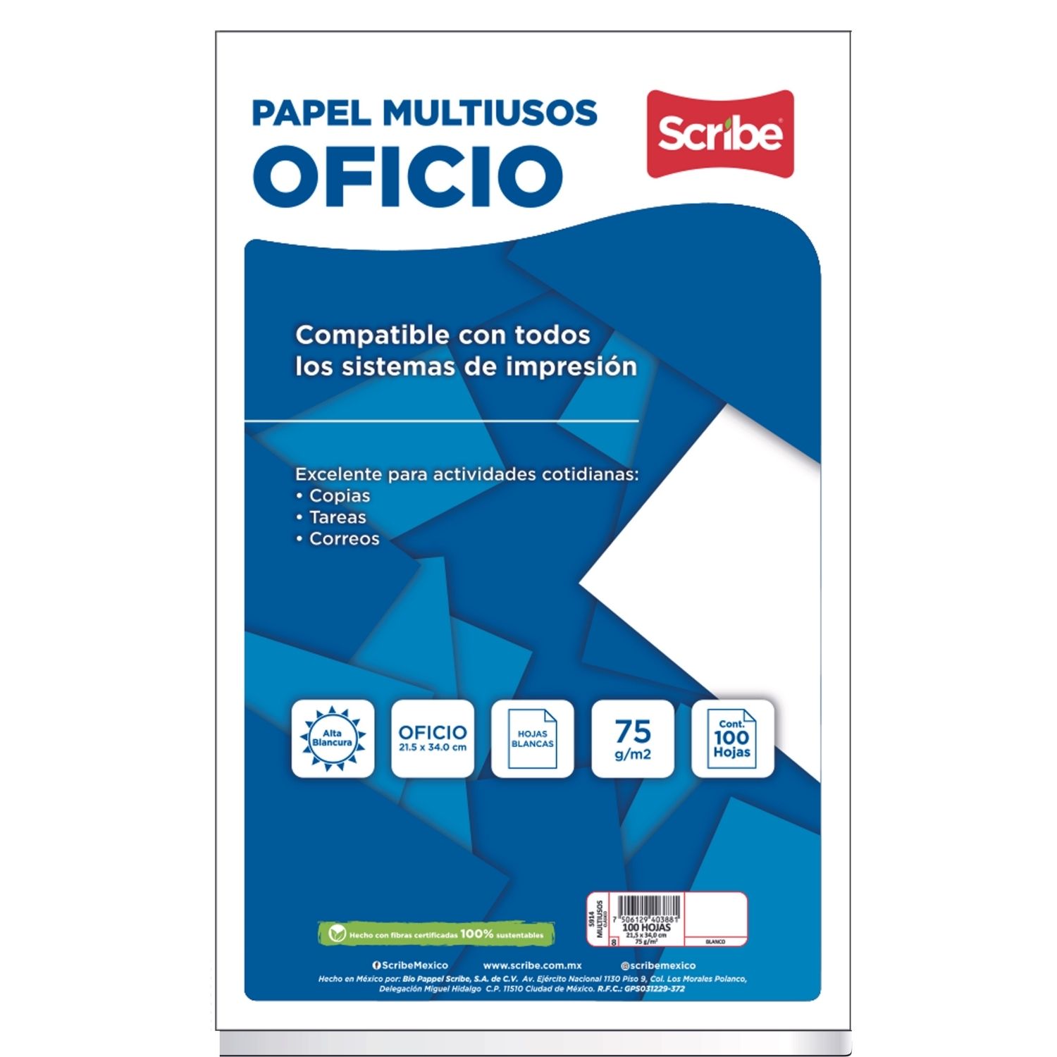 Didacti Papel multiusos oficio clasico 100hjs 