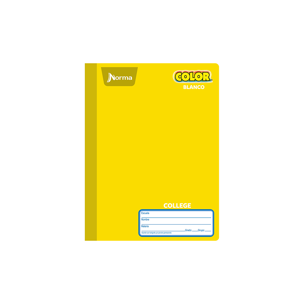 Didacti Cuaderno college cosido blanco 100hjs