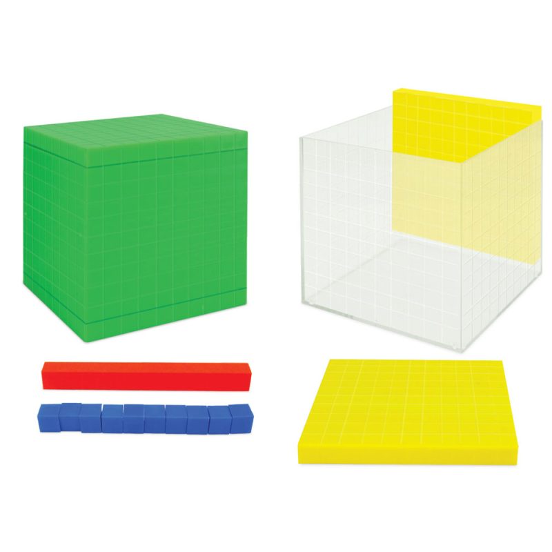 Didacti Cubo base 10 de colores 122pzas