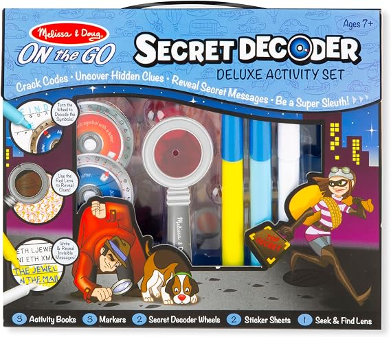 Didacti Kit revelar los mensajes secretos 15238; 1 libro de juegos para descifrar secretos