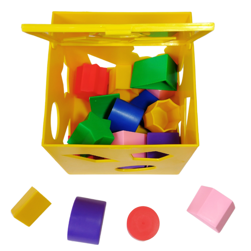 Didacti Cubo mágico 14 x 14 cm y 18 figuras geométricas 