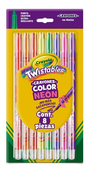 Didacti Crayones color neón twistables c/8