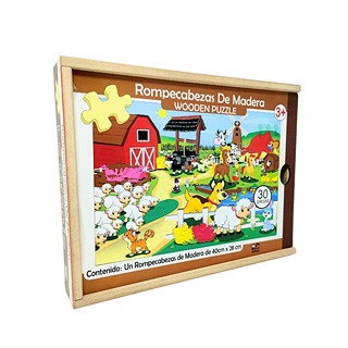 Didacti Rompecabezas de madera granja