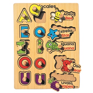Didacti Resaque las vocales 15 piezas 23x23cm