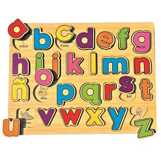 Didacti Resaque de madera abecedario minúsculas