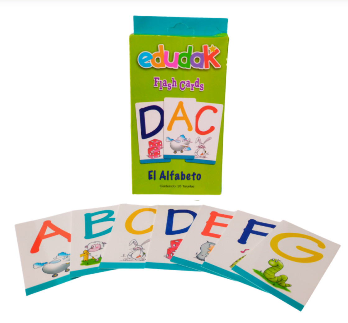 Didacti Flash cards alfabeto 81x16cm 28 cartas