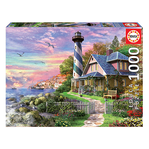 Didacti Rompecabezas faro en Rock Bay 1,000 piezas de cartón 68 X 48 cm 17740