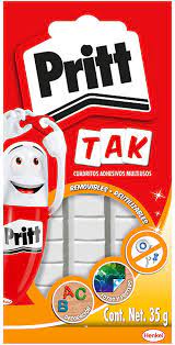 Didacti Cuadritos adhesivos multiusos reutilizables