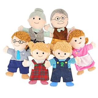 Didacti Títere de mano la familia 6pzas