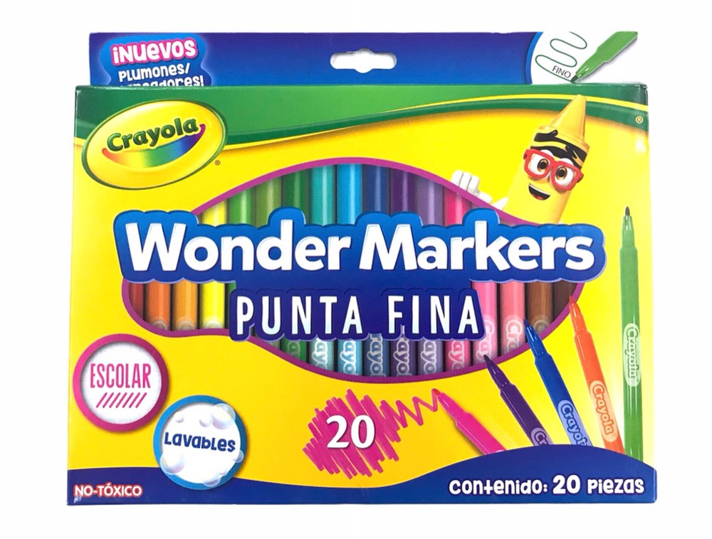 Didacti Plumones Wonder Markers punta fina c/20