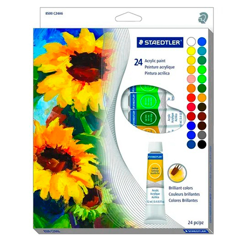 Didacti Pintura acrílica  24 tubos 12ml 8500 C24A6 