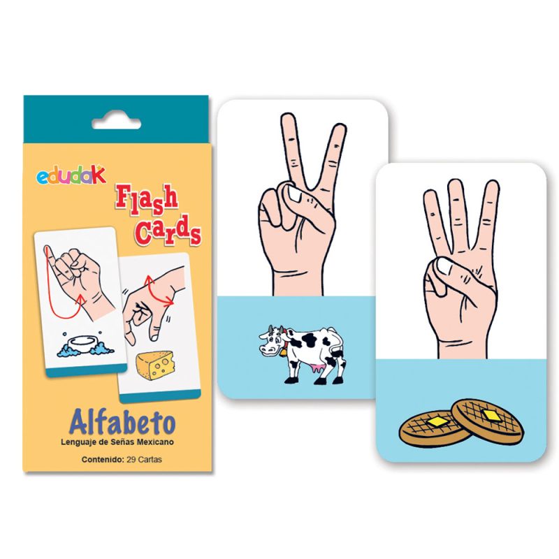 Didacti Flash cards abc señas mexicanas 34pzas