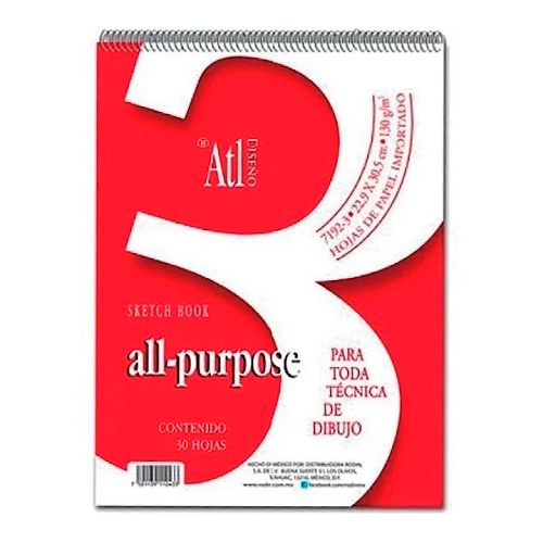 Didacti Block all -prupose 3 22.9 x 30. 5 cm  30 hojas 130 g