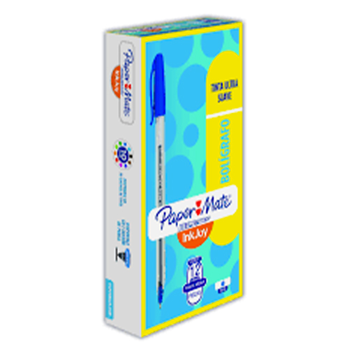 Didacti Bolígrafo punto medio azul kilométrico c/12