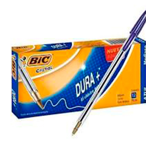Didacti Bolígrafo punto medio Dura+ azul c/12 M-250