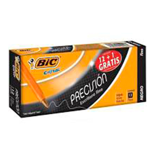 Didacti Bolígrafo punto fino precisión negro c/12