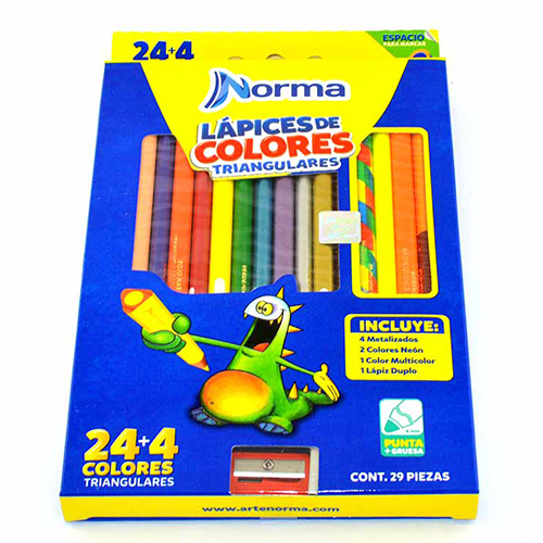 Didacti Colores triangulares c/24+4 plus 550078