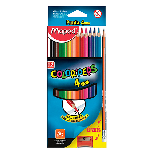 Didacti Colores Colorpeps 12 colores 4mm 835523zv cartón