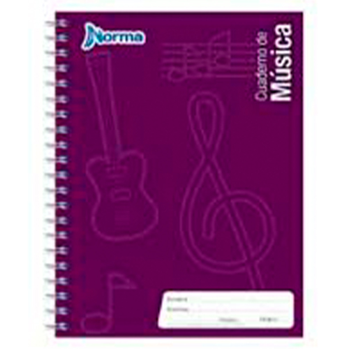 Didacti Cuaderno profesional espiral MÚSICA 80 hojas