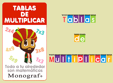 Didacti Llavero tablas de multiplicar 1al 10
