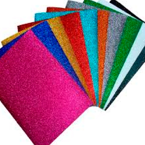 Didacti Foamy pliego con diamantina 55 x 43 cm 