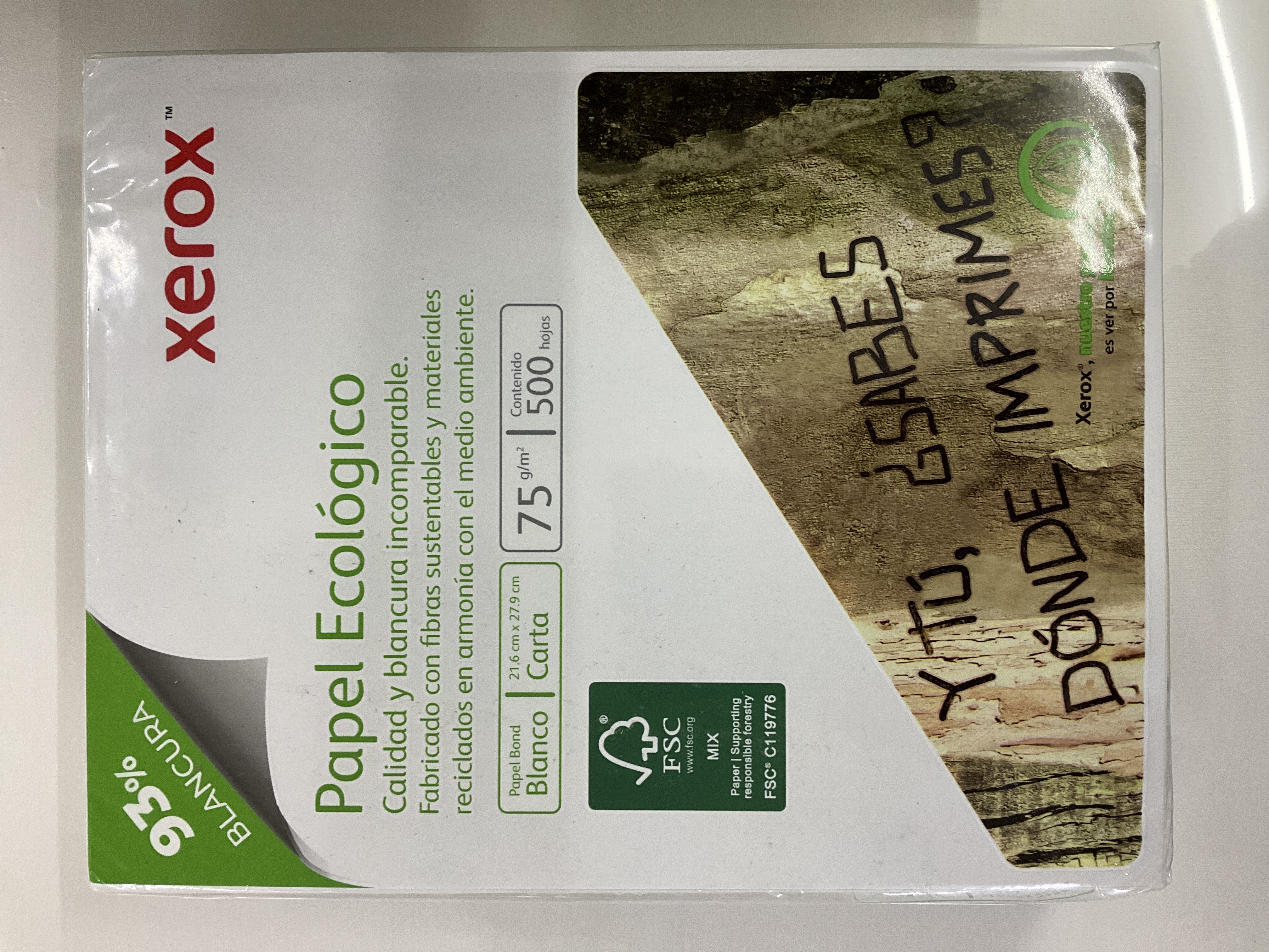 Didacti Papel ecológico BLANCO CARTA 75g/m2 500 hojas 