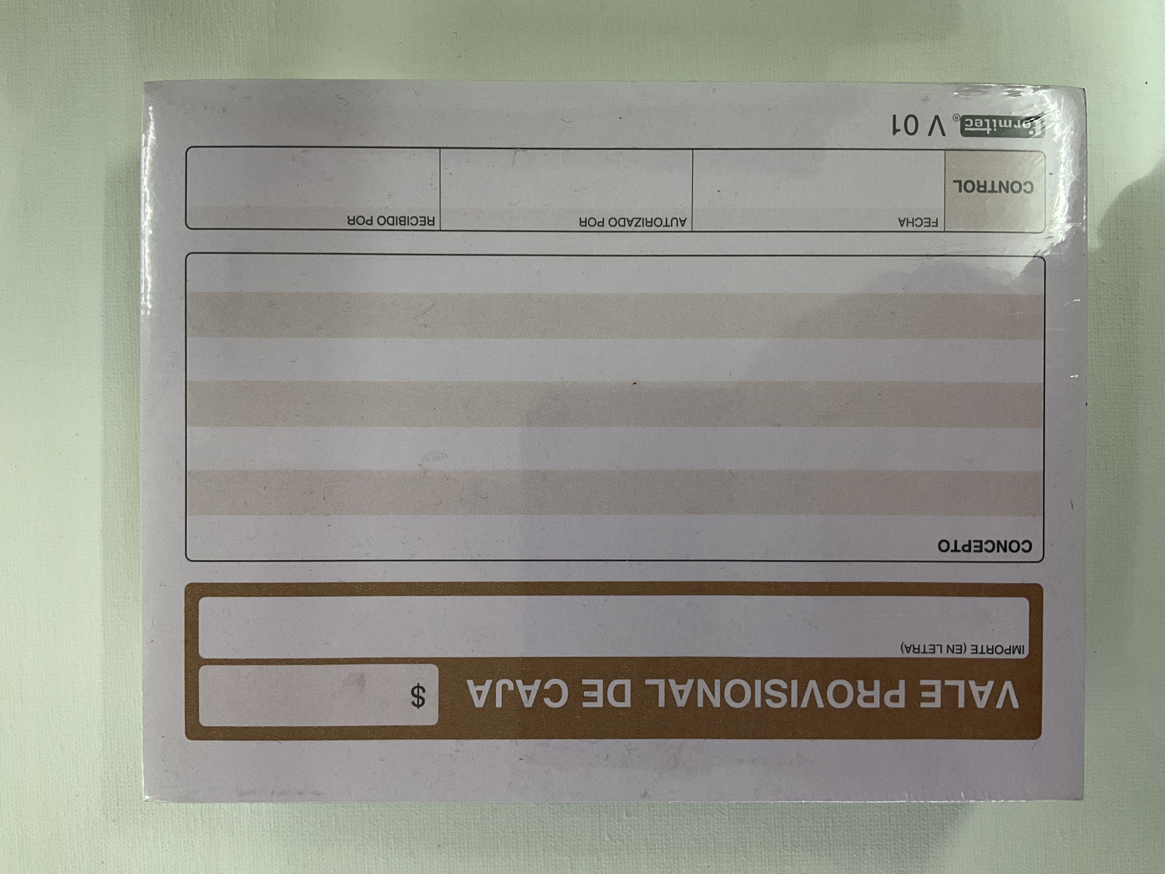 Didacti Vale provisional de caja 1/4 carta 5piezas