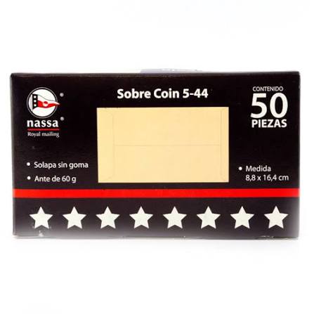 Didacti Sobre coin 5-44 c/50pzas 