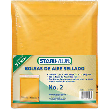 Didacti Sobre burbuja golden kraft t/carta N.2