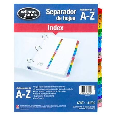 Didacti Separador carta a-z p1367