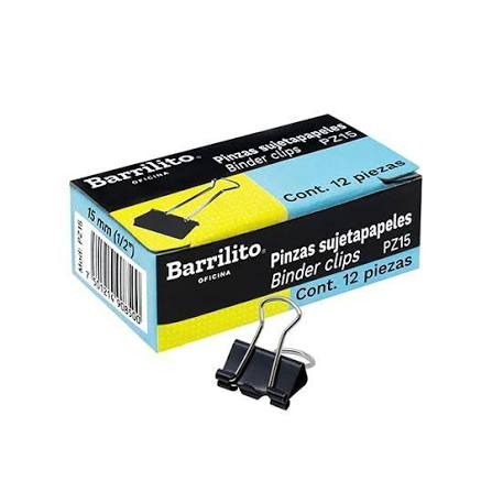 Didacti Pinza sujeta papeles 15mm 12 pzas