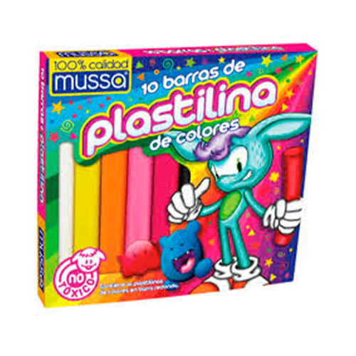 Didacti Plastilina escolar surtida 10 barras 180 g 