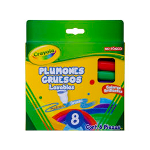 Didacti Marcador de agua grueso lavable c/8 58-7808 Binney