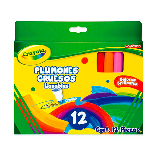 Didacti Marcador de agua grueso lavable c/12 58-0808 Binney