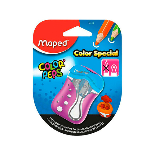 Didacti Sacapuntas color peps 2 orificios con tapa 1 pza  043110ZM