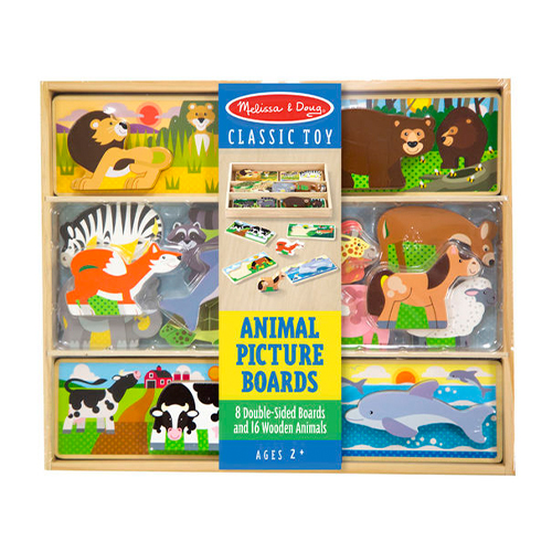 Didacti Tableros de escenas con animales madera 8 pzas 19890